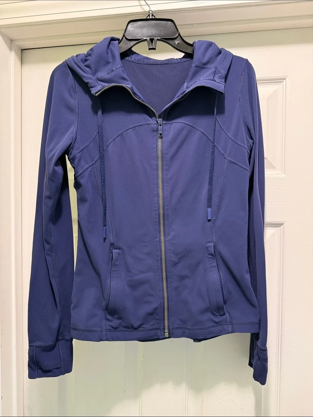 Lululemon Define Jacket Nulu Hooded Zip Up Navy Size 8